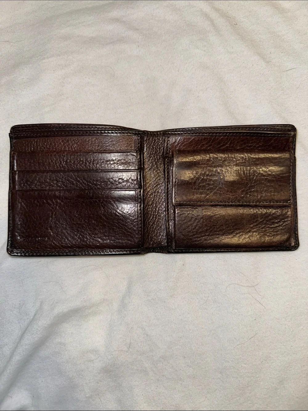 Yves Saint Laurent Brown Leather Wallet Vintage